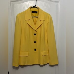 Kasper Women's Vibrant Yellow Blazer